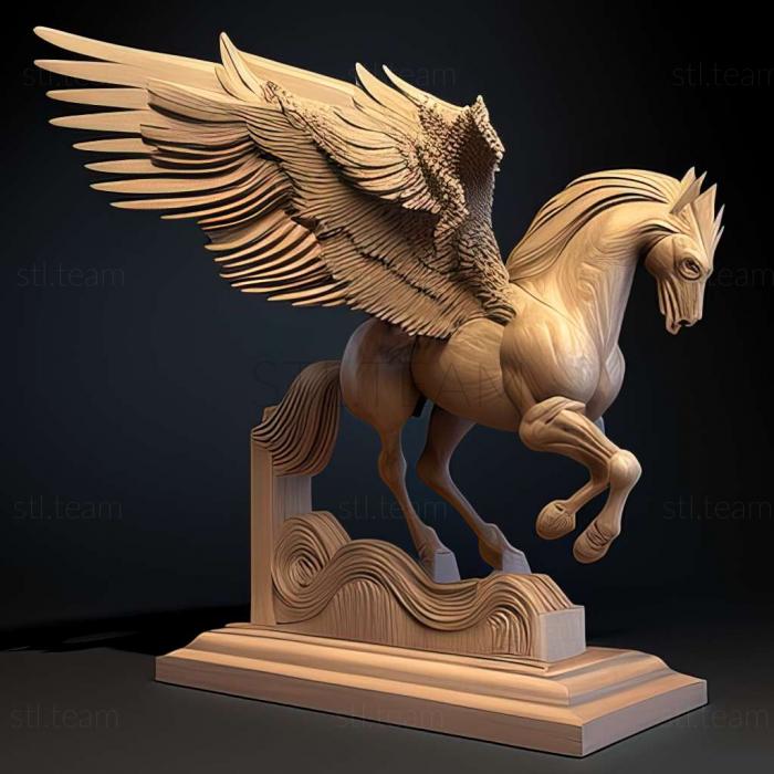 pegasus on stand3d